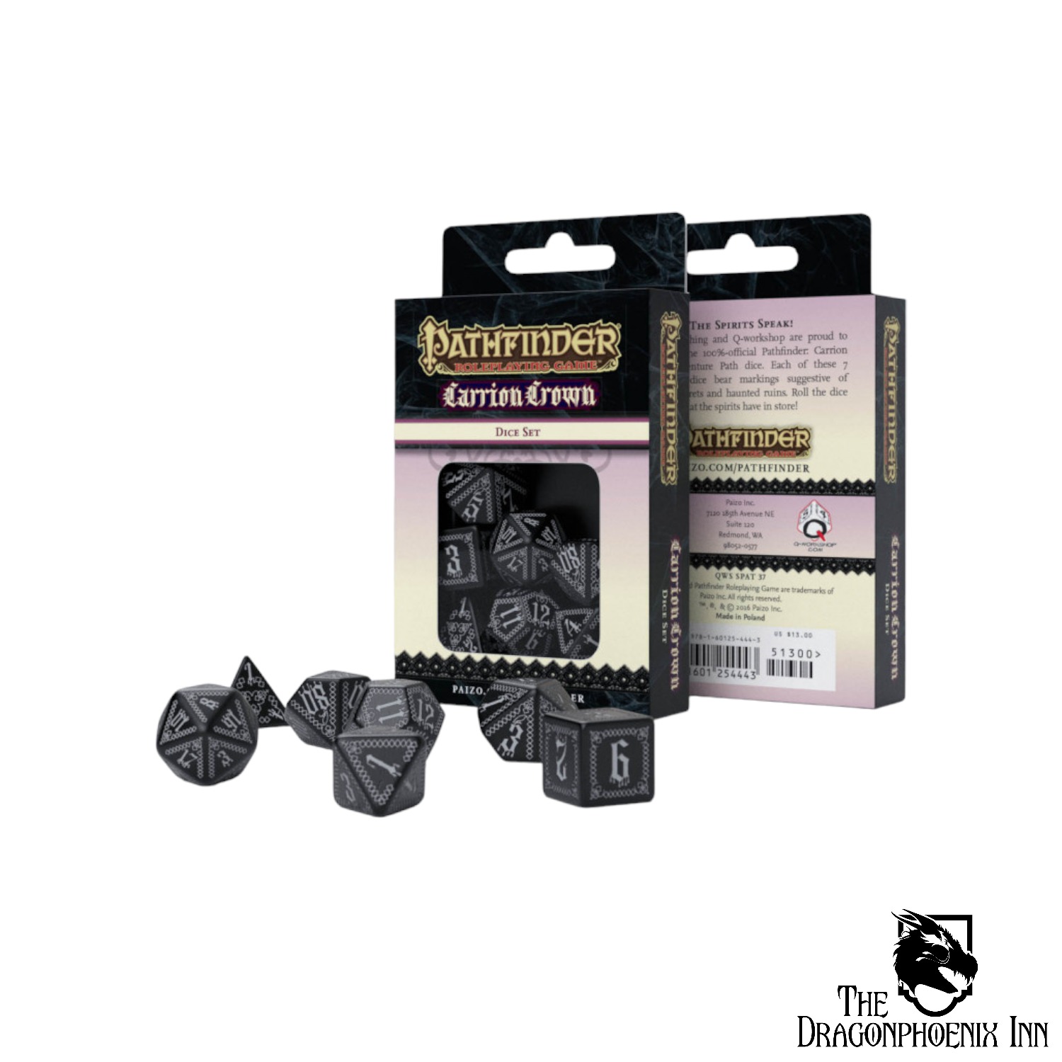 Pathfinder Carrion Crown Dice Set Pathfinder Carrion Crown Dice Set
