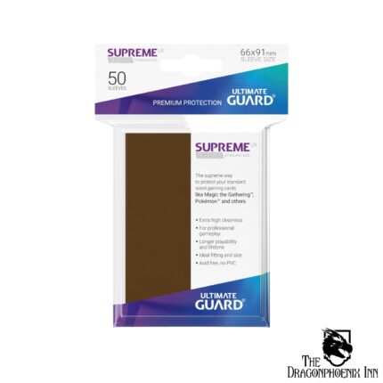 Ultimate-Guard-Supreme-UX-Sleeves-Standard-Size-Brown-50-Front