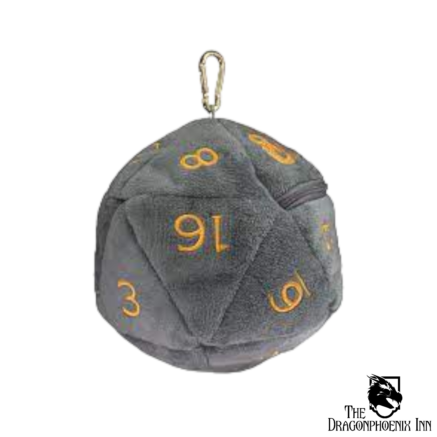 D20 Plush Dice Bag - Realmspace D20 Plush Dice Bag - Realmspace