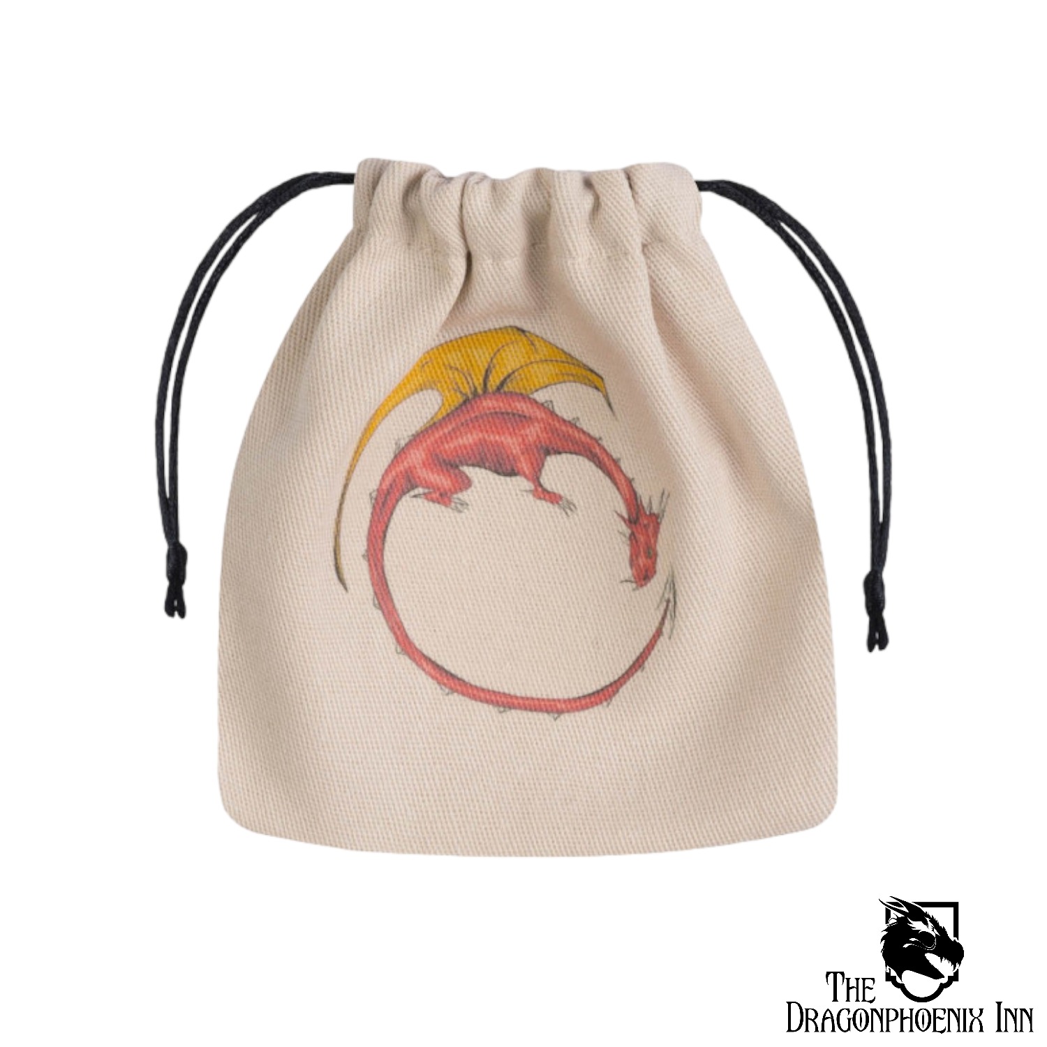 Dragon Beige & Multicolor Dice Bag Dragon Beige & Multicolor Dice Bag