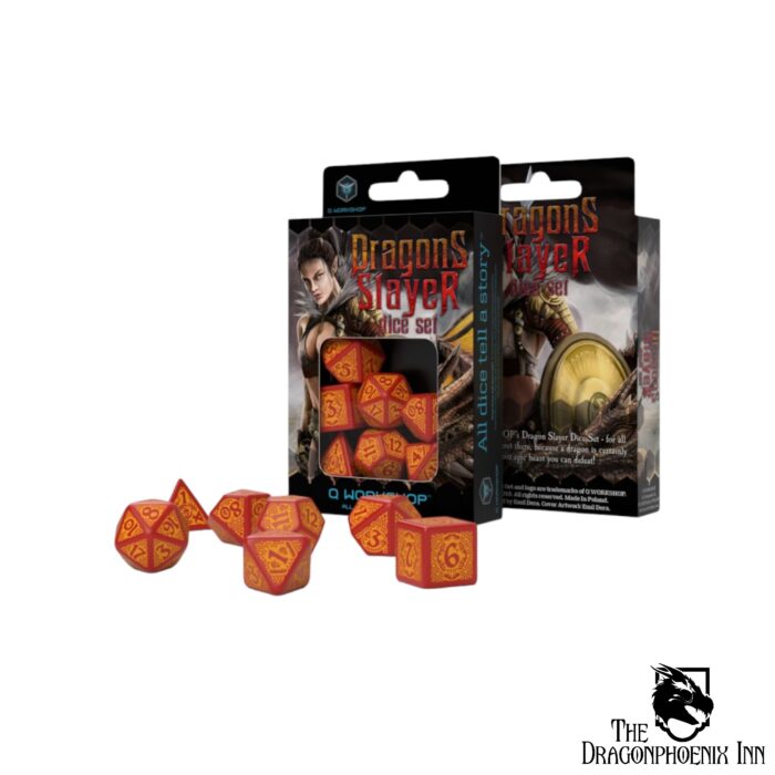 Dragon Slayer Red & Orange Dice Set