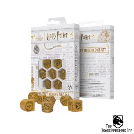 Harry Potter: Hufflepuff Modern Dice Set - Yellow