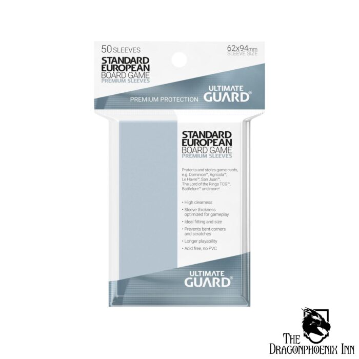 Ultimate Guard Premium Soft Sleeves for Board Game Cards Standard European (50)