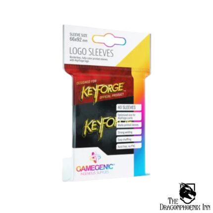 Gamegenic KeyForge Logo Sleeves - Black (40 Sleeves)