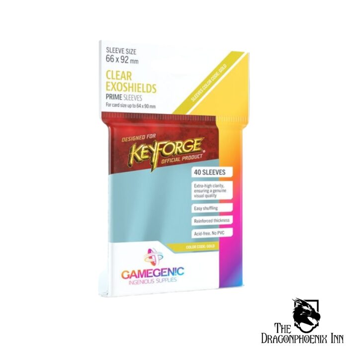 Gamegenic KeyForge Logo Sleeves - Clear (40 Sleeves)