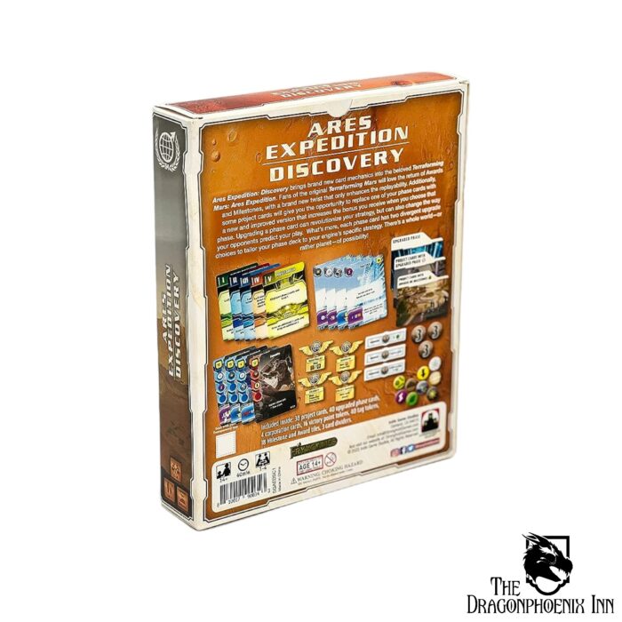 Terraforming Mars Ares Expedition Discovery Box Back