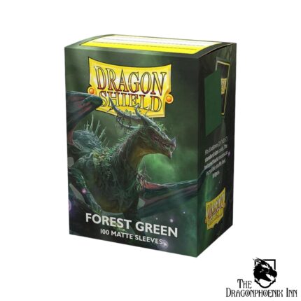 Dragon Shield Standard size Matte Sleeves - Forest Green (100 Sleeves)