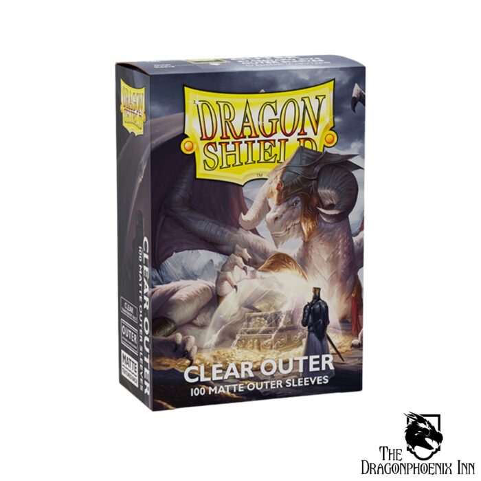 Dragon Shield Standard size Outer Sleeves - Matte Clear (100 Sleeves)