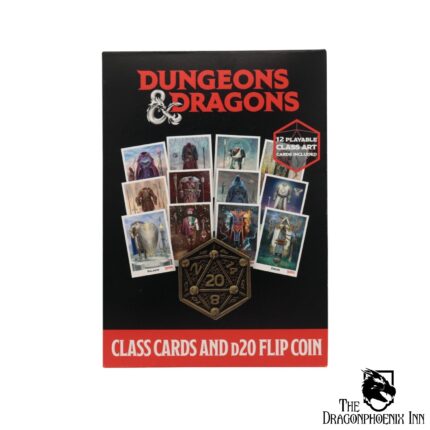 Dungeons & Dragons Class Cards and D20 Flip Coin