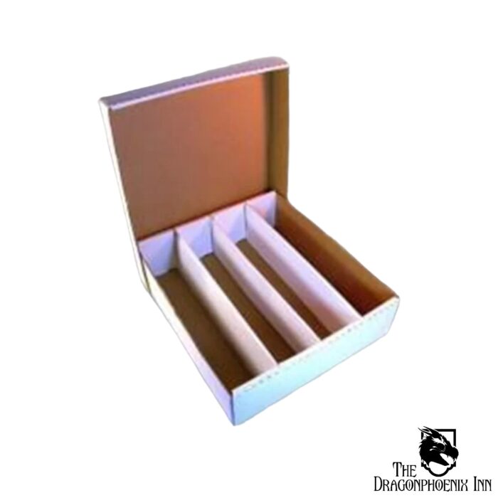 Cardboard Box with Lid for Storage of 4000 Cards