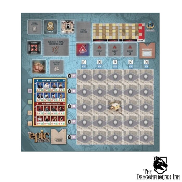 Tiny Epic Crimes Game Mat - Retail Packed