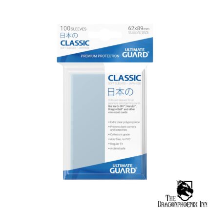 Ultimate Guard Classic Soft Sleeves Japanese Size Transparent (100)