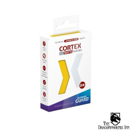 Ultimate Guard Cortex Sleeves Matte Japanese Size (60) - Yellow