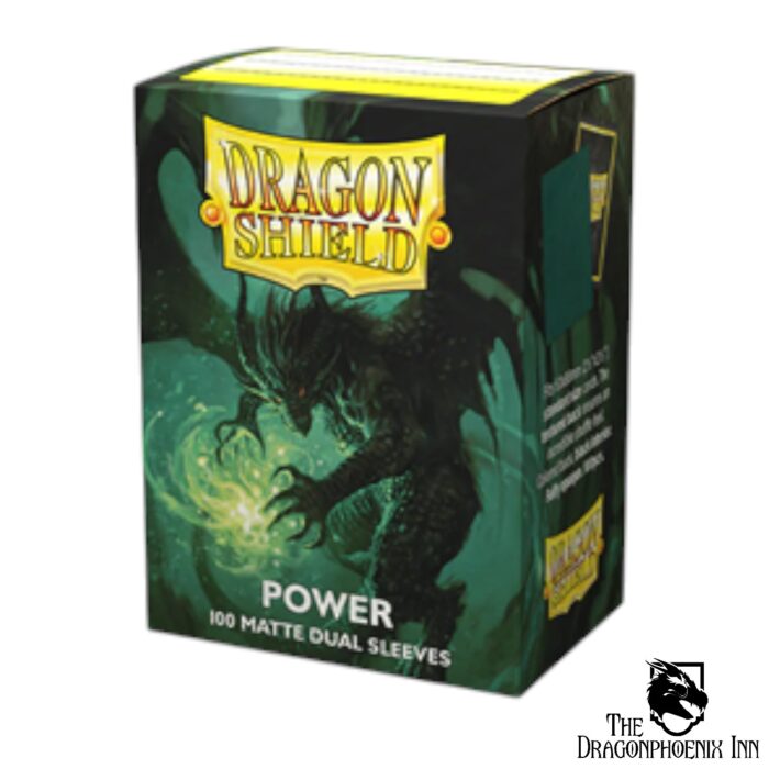 Dragon Shield Dual Matte Sleeves - Metallic Green Power (100 Sleeves)