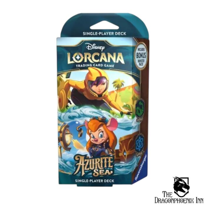 Disney Lorcana TCG – Azurite Sea Starter Deck (Emerald & Sapphire)