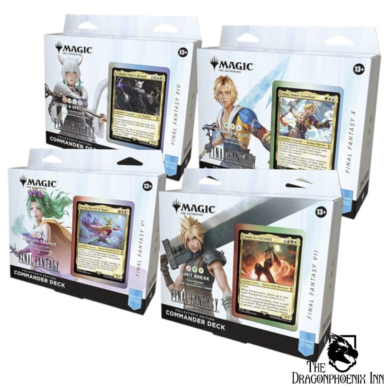 Magic the Gathering Final Fantasy Commander Decks Collector's Edition Display (4)