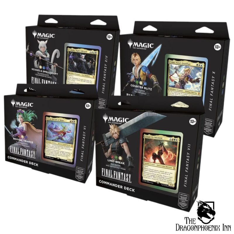 Magic the Gathering Final Fantasy Commander Decks Display (4)