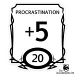 Stat Block Procrastination Sticker