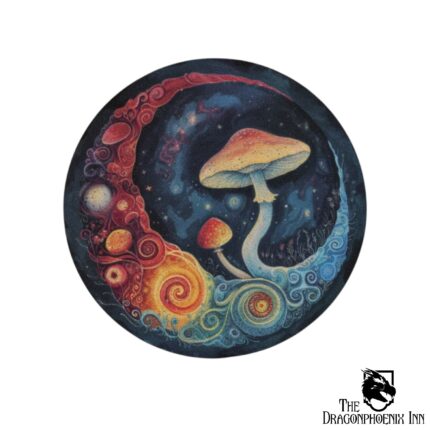 Mug coaster - Magic mushrooms 10x10 cm 3,9x3,9
