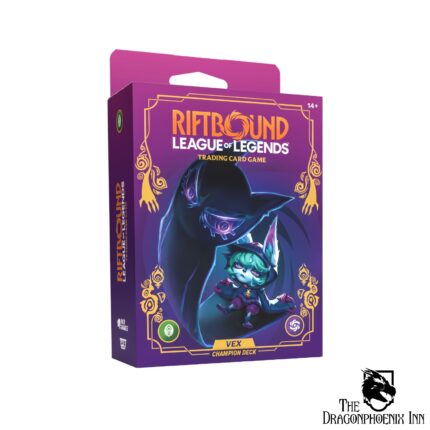 Riftbound League of Legends TCG - Unleashed Champion Deck Vex Display (4 Decks)