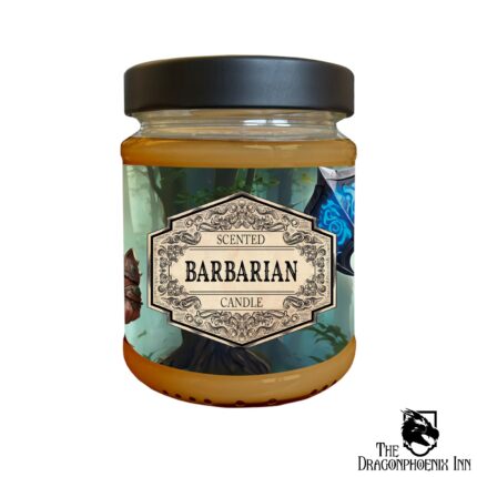 Scented Candle Barbarian with Surprise Dice