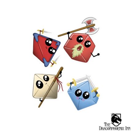 Kawaii Dice Sticker Pack 3