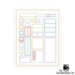 Minimal Character Sheet Sticker